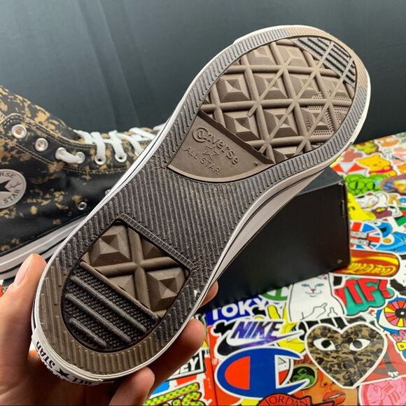 Converse Chuck Taylor All Star Hi Bleach Black Hemp Dip Womens Various - Picture 4 of 11